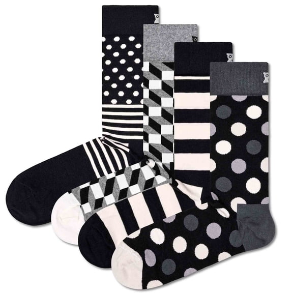 Happy Socks Unisex Socks Cotton Black 36-40