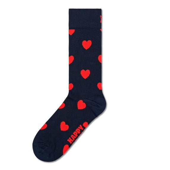 Happy Socks Unisex Socks - Love, Valentine's Day, Gift Box Heart Socks Navy 36-40 (Uk 4-7)