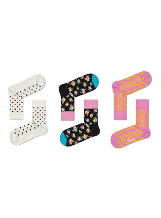 Happy Socks Women's Faded Diamond Sneaker Liner Socks, 3-Pack