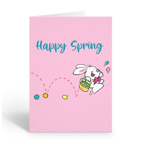 Happy Spring Easter Note Cards - 10 Easter Note Cards with Envelopes for Kids an
