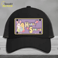 thumbnail image 1 of Happy Spring Yellow Novelty License Plate Hat Mesh Black, 1 of 1
