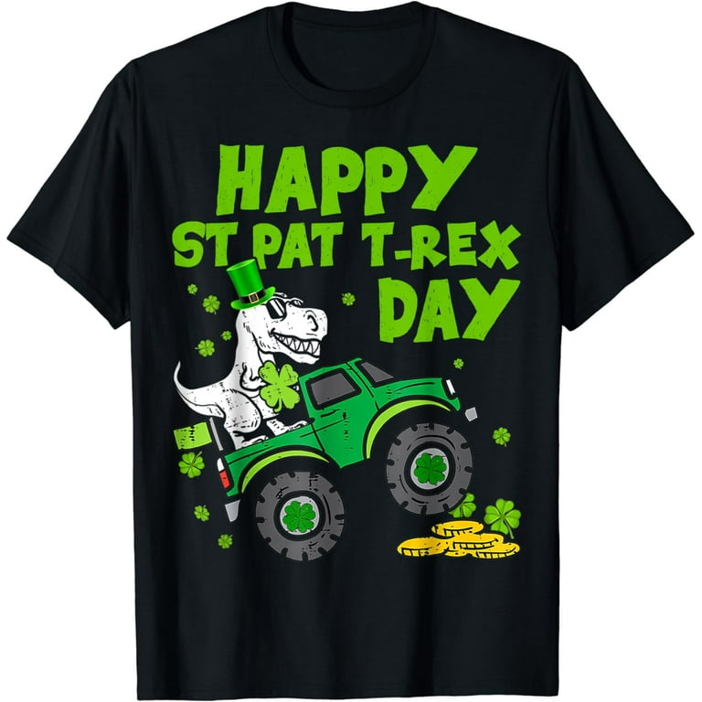 St Patricks Day T Rex Shirt Happy Pat Rex Day Dinosaur Gift T-Shirt St Patricks Day T Rex Shirt Happy Pat Rex Day Dinosaur Gift T-Shirt