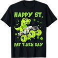 thumbnail image 1 of Happy St Pat T Rex Day Dinosaur Funny St Patricks Day Kids T-Shirt, 1 of 4