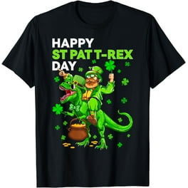 Happy St Pat Rex Day T-Shirt Dinosaur T-Rex Kids Boys Girls Happy St Pat Rex Day T-Shirt Dinosaur T-Rex Kids Boys Girls