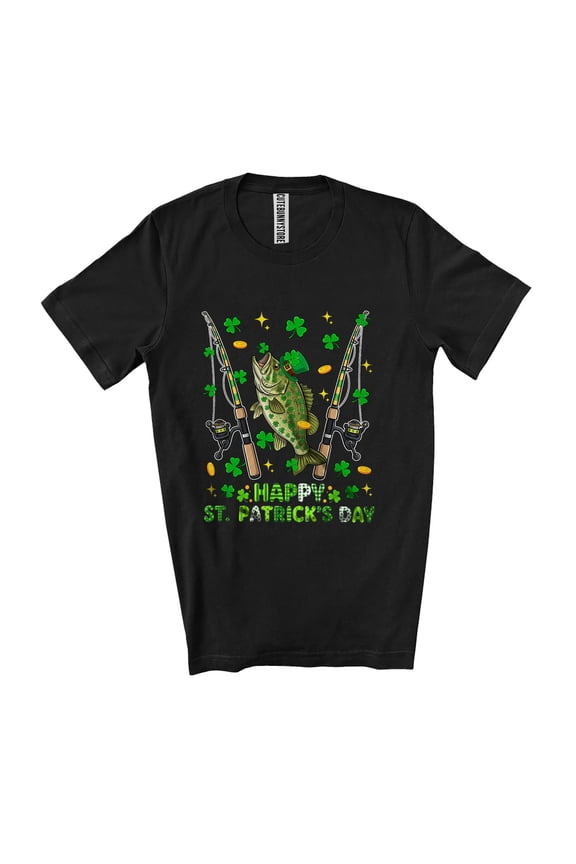Happy St. Patrick's Day; Amazing Plaid Irish Lucky Shamrocks Fishing Group Unisex T-Shirt