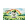 thumbnail image 1 of Happy St. Patrick’s Day Bichon Frise with Green Hat Shamrocks Rainbow Doormat Bichons Dog Lovers Gifts Idea Indoor Outdoor Welcome Mat - 03007, 1 of 5