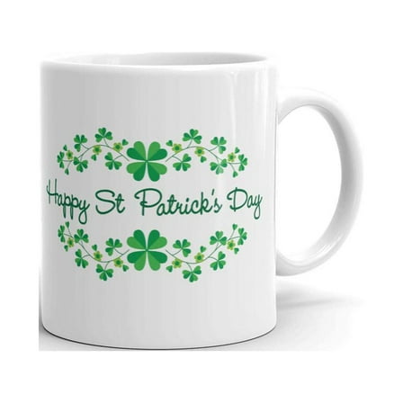 Happy St. Patrick's Day Coffee Tea Ceramic Mug Office Work Cup Gift 11 oz
