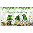 thumbnail image 1 of Happy St. Patrick's Day Flag Ireland Holiday Three Gnomes Garden Flag Outdoor Banner with Brass Grommets for Home Party Porch Yard Outdoor Decor, 1 of 5