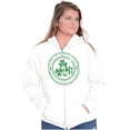 thumbnail image 1 of Happy St. Patrick's Day Lucky Clover Zip Up Hoodie Men's Women's Brisco Brands S, 1 of 5