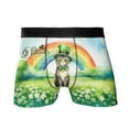 thumbnail image 1 of Happy St. Patrick’s Day Manx with Green Hat Shamrocks Rainbow All Over Print Boxer Briefs Underwear for Men Dad Cat Lover Kitten Owner Gifts - 03007, 1 of 6