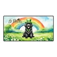 thumbnail image 1 of Happy St. Patrick’s Day Newfoundland with Green Hat Shamrocks Rainbow Desk Mat Full Keyboard Mouse Pad Newfie Dog Lover Gifts Large Mousepad - 03007, 1 of 5