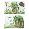 thumbnail image 1 of Happy St. Patrick's Day Placemats Set of 12, Watercolor Spring Green Lucky Shamrock Vase Non-Slip Place Mats Washable Table Mats for Kitchen Dining Table Decorations Indoor/Outdoor, 1 of 9