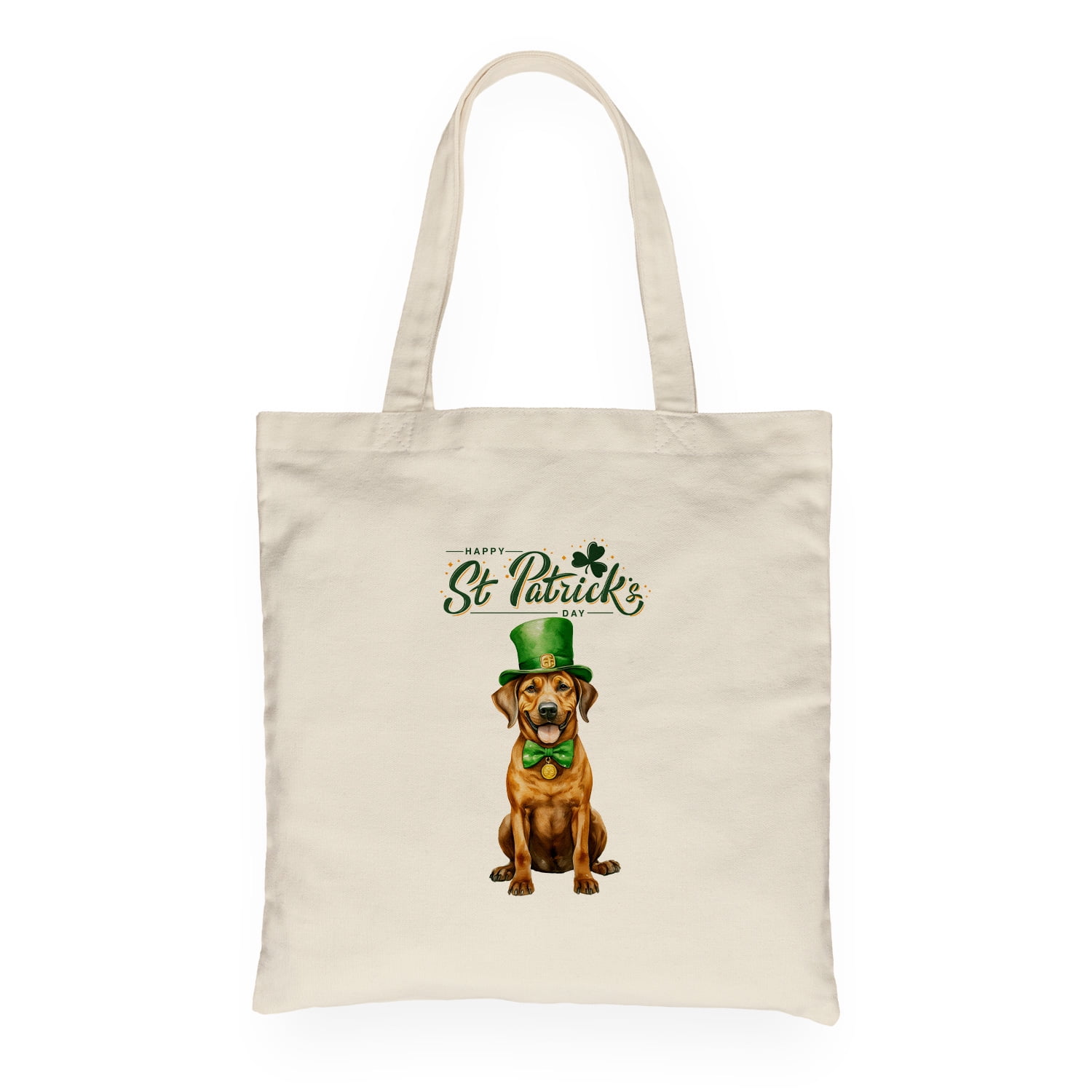 Happy St. Patrick’s Day Rhodesian Ridgeback with Green Hat Shamrocks ...