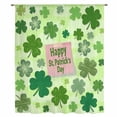 thumbnail image 1 of Happy St. Patrick's Day Sheer Curtains 54 Inches Long, Spring Lucky Shamrock Cloud Green Light Filering Curtains, Breathable Simi Curtain Privacy Drapes for Kitchen Bathroom Small Window Treatment, 1 of 9