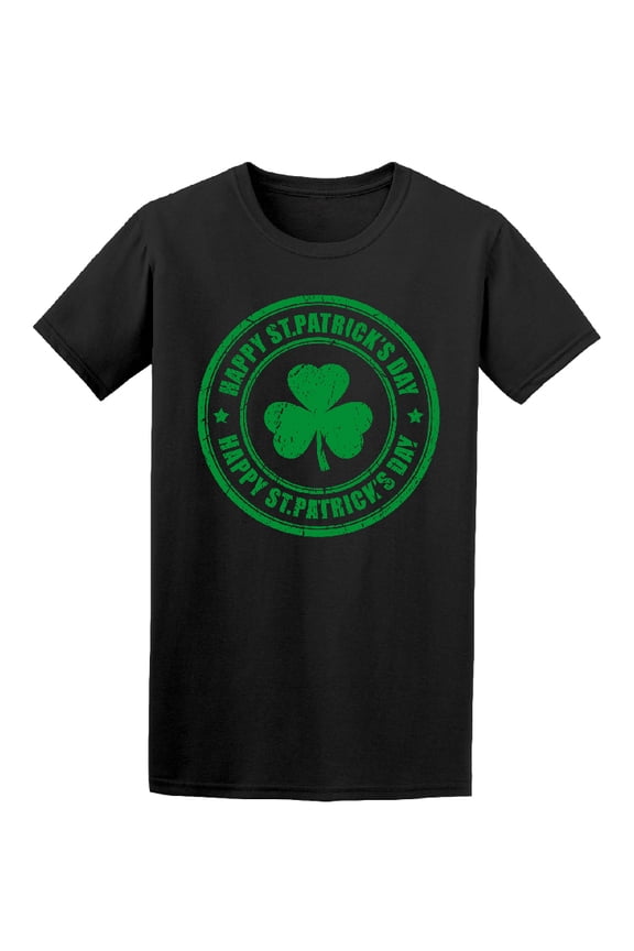 Happy St Patrick's Day Stamp Graphic Tee - Image by Shutterstock