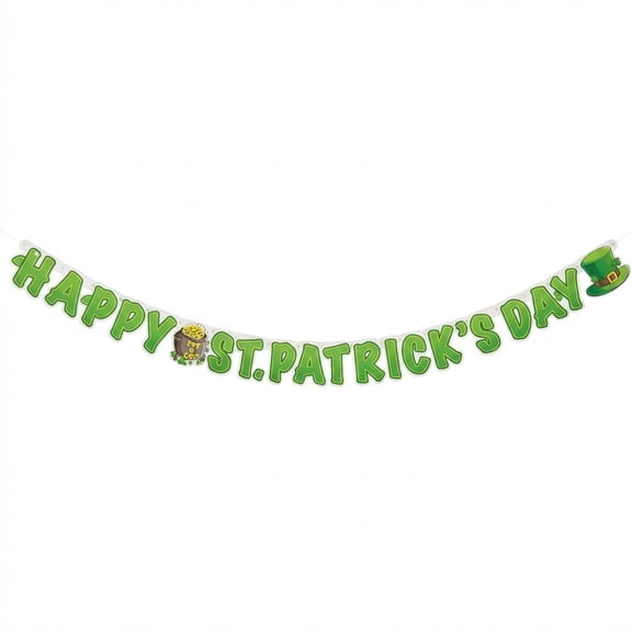 Happy St Patrick's Day Streamer Party Accessory (1 Count) (1/pkg)