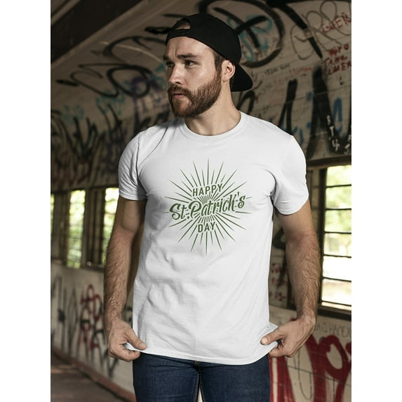 Happy St. Patrick's Green T-Shirt Men -Image by Shutterstock, Male x-Large