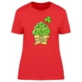 thumbnail image 1 of Happy St Patricks Cupcake T-Shirt Women -Image by Shutterstock, Female x-Large, 1 of 2