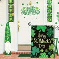 thumbnail image 1 of Happy St Patricks Day Garden Flag - 12x18 Inch Double Sided Outside, Leprechaun Gnome Lucky Shamrock Holiday Yard Outdoor Flag, 1 of 7
