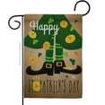 thumbnail image 1 of Happy St Patricks Day Leprechaun Shoe Double-Sided Decorative Garden Flag, Multi Color, 1 of 1
