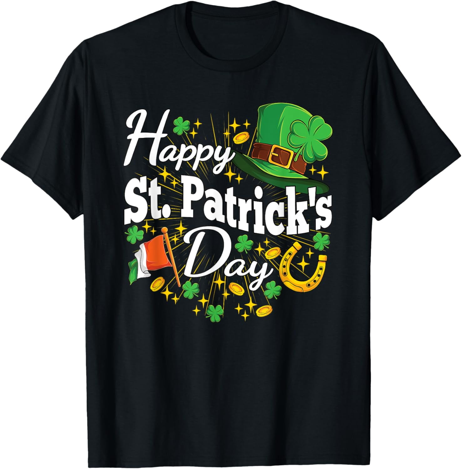 Happy St. Patricks Day Shamrock Irish Saint Patricks Day T-Shirt ...