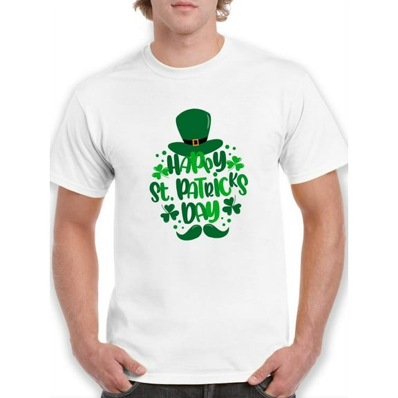 Happy St. Patricks Day T-Shirt Men -Image by Shutterstock, Male Large