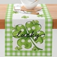 thumbnail image 1 of Happy St.Patricks Day Table Runner 72 Inches, St.Patricks Day Decorations Shamrock Seasonal Spring Holiday Table Decorations for Kitchen Dining Coffee or Indoor and Outdoor Home Parties Decor, 1 of 6