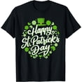 thumbnail image 1 of Happy St Patricks day with shamrocks for irish party T-Shirt, 1 of 4