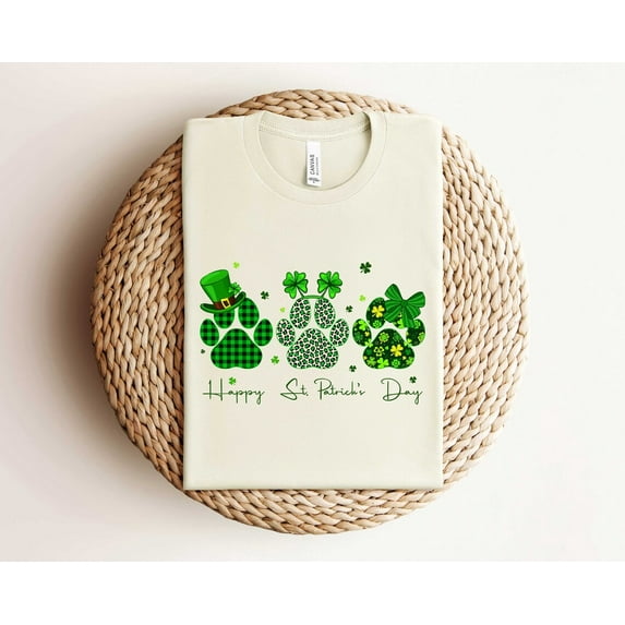 Happy St. Pawtrick's Day Dog Paw Shirt, St Patrick's Day Paws Shirt, Dog Paw St Paddys Day Shirt Gift For Dog Lover, St Patrick's Womans Shirt