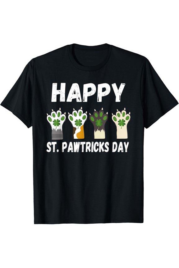 Happy St Pawtricks Day, 'S Day Cat And Dog Lover T-Shirt