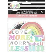 Happy Stickers Happy Life Die Cut Vinyl Decal Stickers - 6 Pack