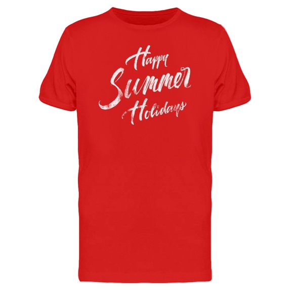 Happy Summer Holidays Grunge Tee Men's -Image by Shutterstock