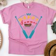 thumbnail image 1 of Happy Summer Rowing T-Shirt – Vintage Boat and Oars Graphic Tee, Azalea, Size 4XL, 1 of 6