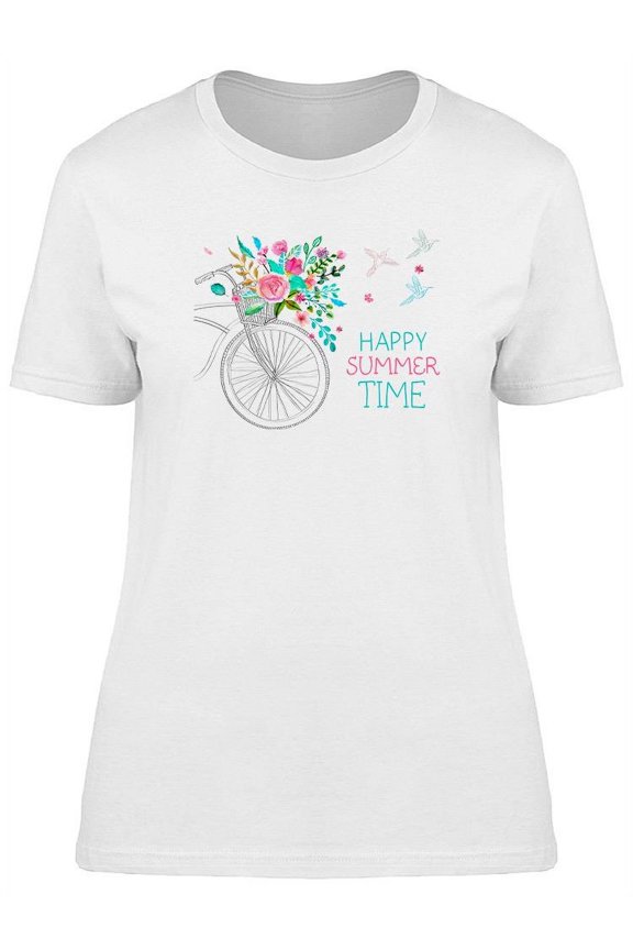 Happy Summer Time T-Shirt Women -Image by Shutterstock, Female 3X-Large