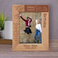 thumbnail image 1 of Happy Sweet 16th Birthday Personalized Wooden Frame 5" x 7" Brown (Vertical), 1 of 1