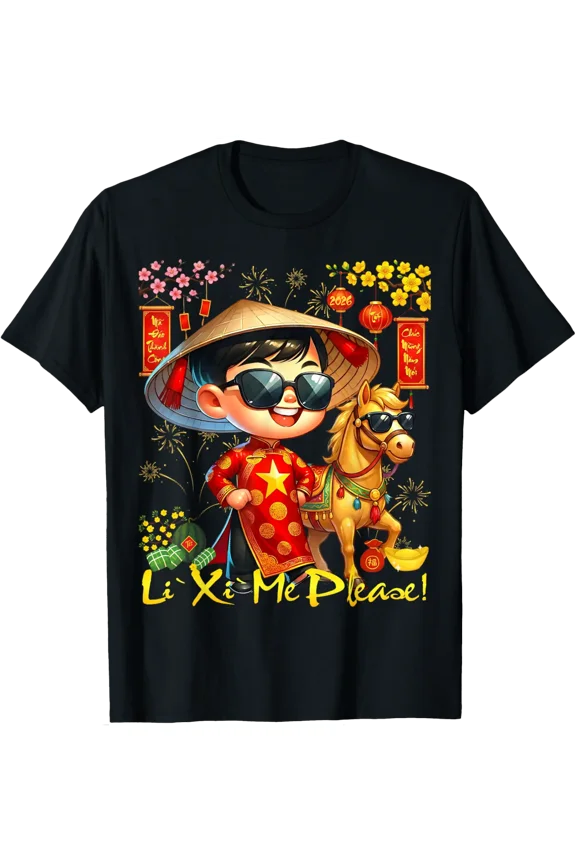 Happy TET Chuc Mung NAM Moi Li Xi Me Please Boys T-Shirt