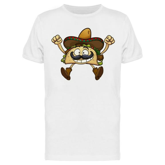 Happy Taco T-Shirt Men -Image by Shutterstock, Male x-Large
