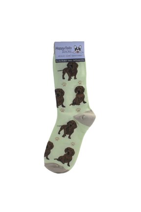 Happy Tails Dachshund Dog Lover Socks - One Size Fits Most