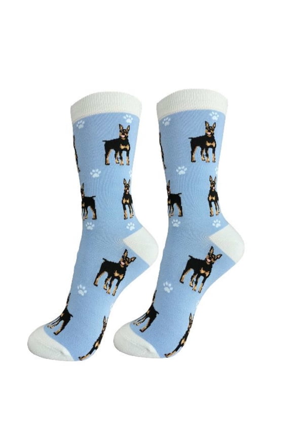 Happy Tails Doberman Dog Lover Socks - One Size Fits Most