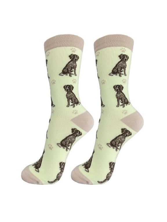 Happy Tails German Shorthair Pointer Dog Lover Socks - One Size Fits Most