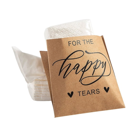 Happy Tears Cardstock Tissue Holders 24 Pieces