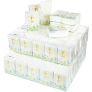 Happy Tears Wedding Tissues for Guests: 100 Pack of 3 Ply Pocket Size Individual Travel Facial Tissue Packs for Wedding Party Favors (Stylish)