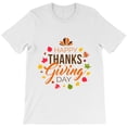 thumbnail image 1 of Happy Thanks Giving Day, Festive Holiday Graphic Design G5226 Unisex T-Shirt, Up to Size 5XL, 1 of 2