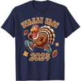 thumbnail image 1 of Happy Thanksgiving 2025 Running Turkey Funny Unisex T-Shirt, 1 of 2