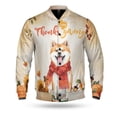 thumbnail image 1 of Happy Thanksgiving Akita with Turkey Pumpkins Autumn Vibes All Over Print 3D Baseball Jacket Inu Dog Lover Bomber Jacket Softball - 12018, 1 of 6