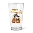 thumbnail image 1 of Happy Thanksgiving Alaskan Malamute Welcome Thankful Fall Autumn Pumpkin 16oz Pint Beer Glass Mug Alaska Mal Dog Lovers Gifts Beer Glasses Cup - 02021, 1 of 5
