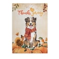 thumbnail image 1 of Happy Thanksgiving Australian Shepherd with Turkey Pumpkins Autumn Vibes Vertical Matte Canvas Poster Aussie Dog Lover Gifts Wall Art Home Decor - 12018, 1 of 5