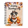 thumbnail image 1 of Happy Thanksgiving Australian Shepherd Welcome Thankful Fall Autumn Pumpkin Spiral Bound Journal Aussie Dog Lover Gifts 5x7in Spiral Notebook - 02021, 1 of 5