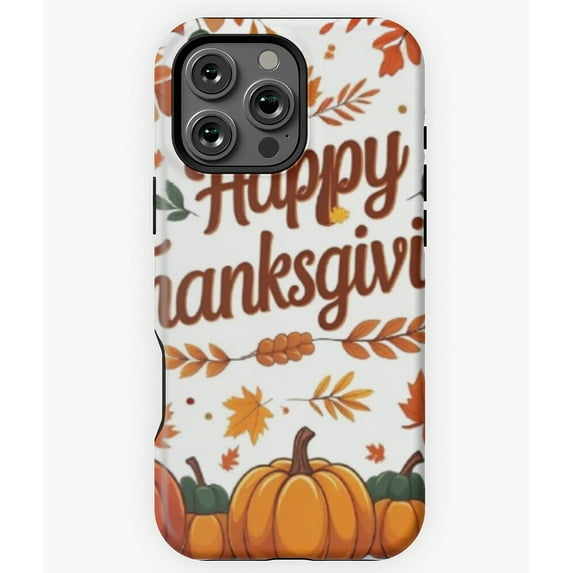 Happy Thanksgiving Autumn Pumpkins Phone Case for iPhone 16 15 14 13 12 11 Pro Max