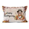 thumbnail image 1 of Happy Thanksgiving Beagle Welcome Thankful Fall Autumn Pumpkin Pillow Cushion Double Sided Beagles Dog Lover Gifts Idea Throw Pillow - 02021, 1 of 4
